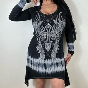 Vintage wings dress